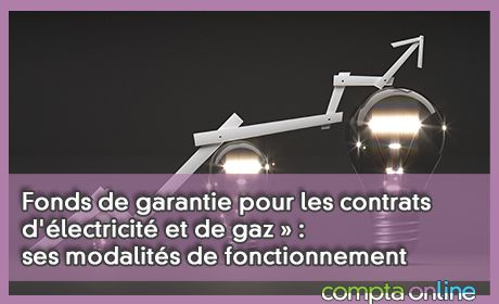 Fonds de garantie pour les contrats d'lectricit et de gaz  : ses modalits de fonctionnement