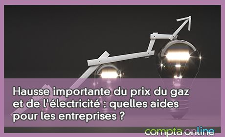 Hausse importante du prix du gaz et de l'lectricit : quelles aides pour les entreprises ?