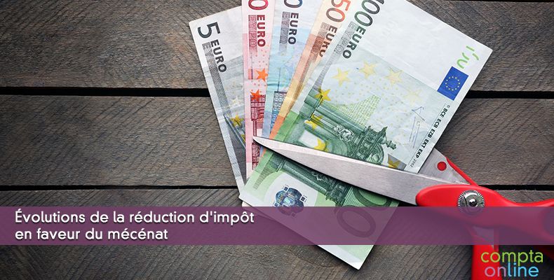 Évolutions de la réduction d'impôt en faveur du mécénat