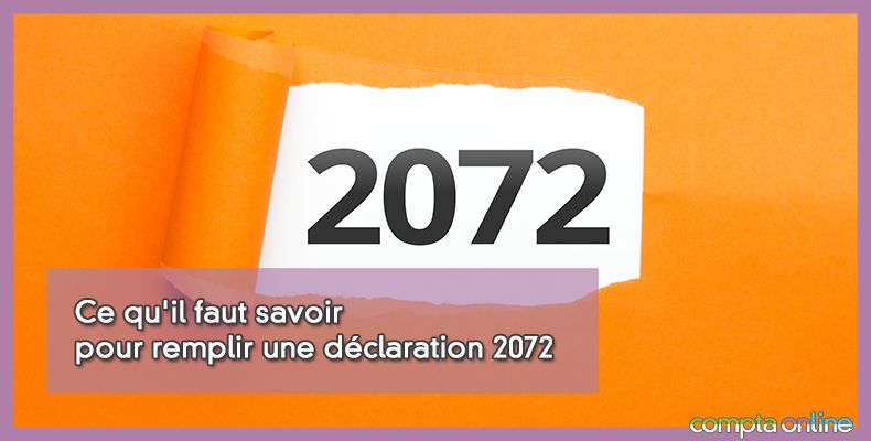 Déclaration 2072