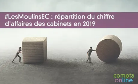 #LesMoulinsEC : répartition du chiffre d'affaires des cabinets d'expertise comptable en 2019