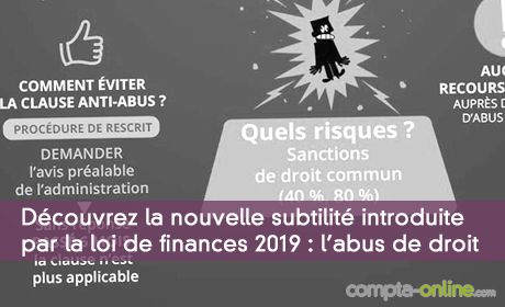 Dcouvrez la nouvelle subtilit introduite par la loi de finances 2019 : abus de droit