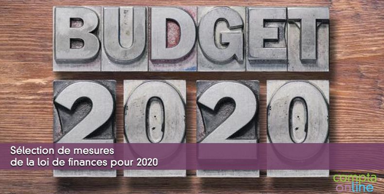 Sélection de mesures de la loi de finances pour 2020