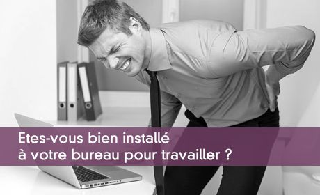 Mal de dos au bureau
