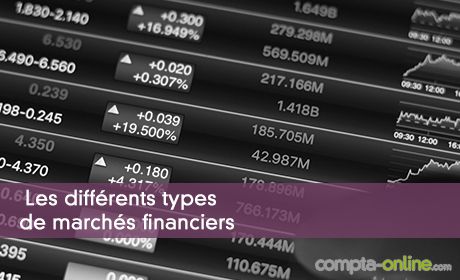 Les différents types de marchés financiers