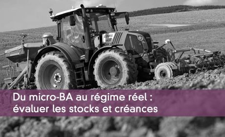 Du micro-BA au régime réel : évaluer les stocks et créances