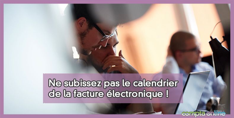 Report de la facture électronique
