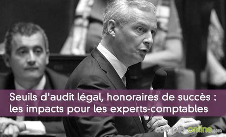 Seuils d'audit légal, honoraires de succès, nouvelles missions : les impacts pour les experts-comptables