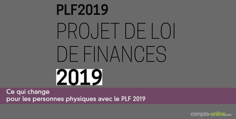 Qu'est-ce qui change pour les personnes physiques avec le PLF 2019 ?