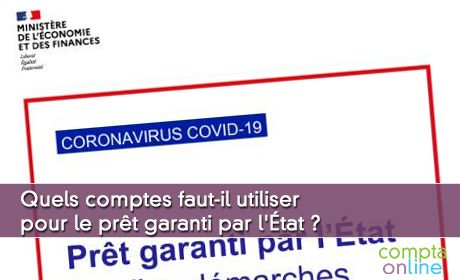 Quels comptes faut-il utiliser pour le prt garanti par l'tat ?