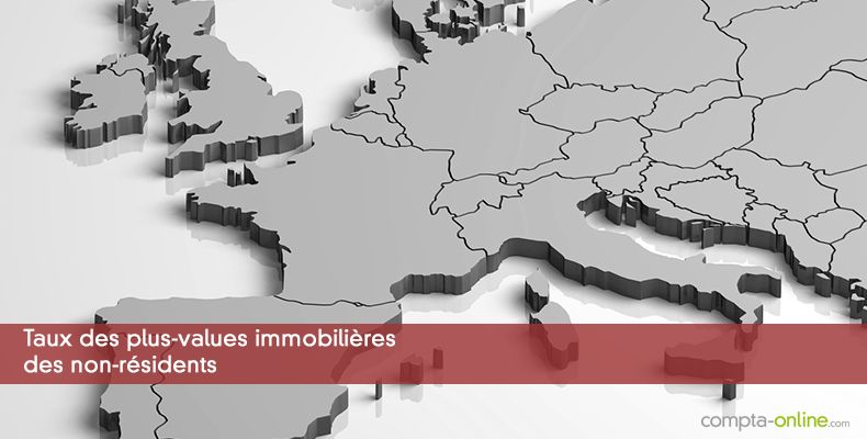 Taux des plus-values immobilières des non-résidents