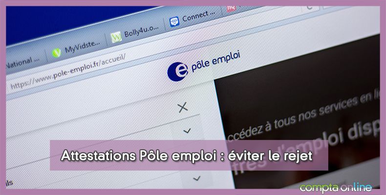 Attestation pôle emploi