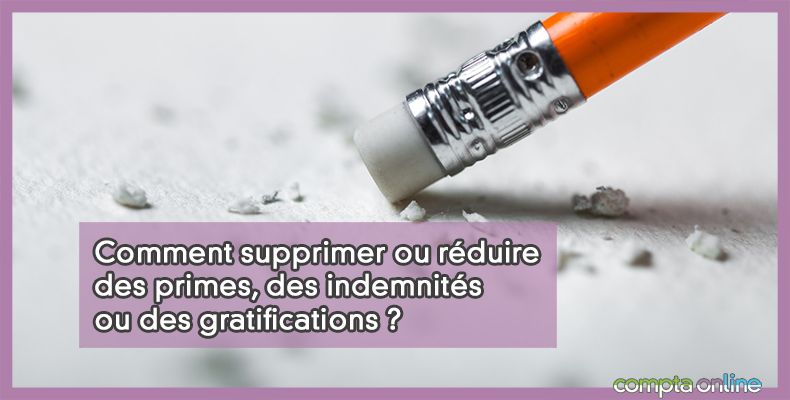 Supprimer une prime