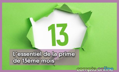 L'essentiel de la prime de 13me mois