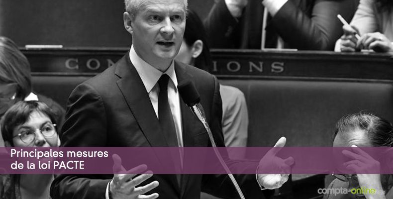Principales mesures de la loi PACTE