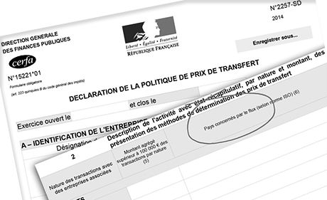 Déclaration de la politique de prix de transfert