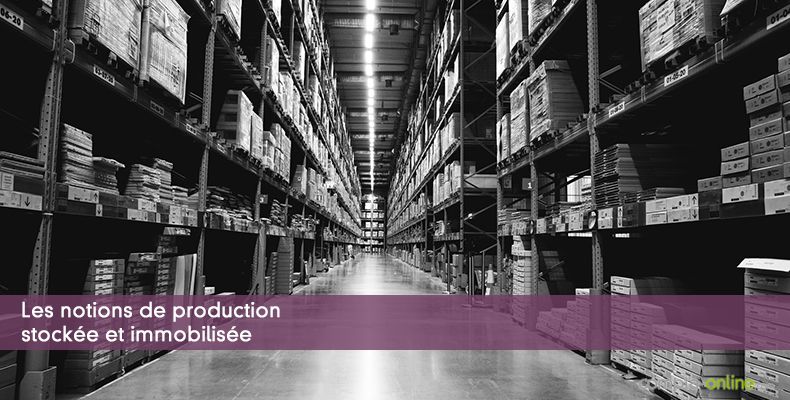 Les notions de production stockée et immobilisée