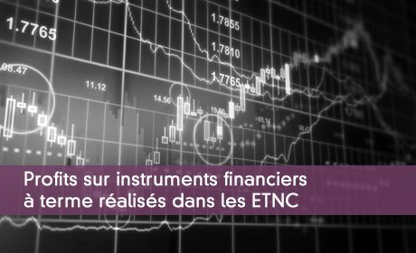 Profits sur instruments financiers à terme réalisés dans les ETNC