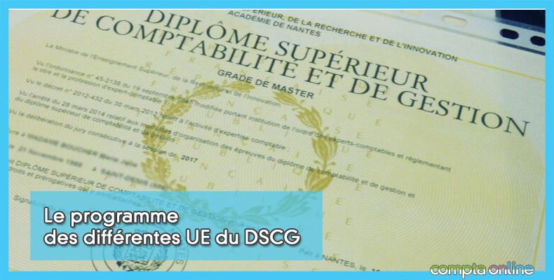 Programme du DSCG