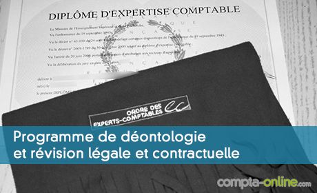 Programme de déontologie et révision légale et contractuelle