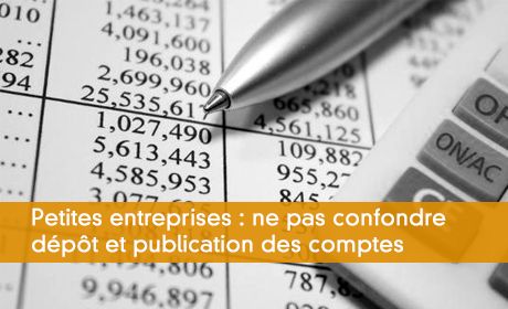 Petites entreprises : ne pas confondre dpt et publication des comptes