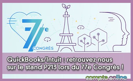 QuickBooks/Intuit : retrouvez nous sur le stand P213 lors du 77e Congrs !