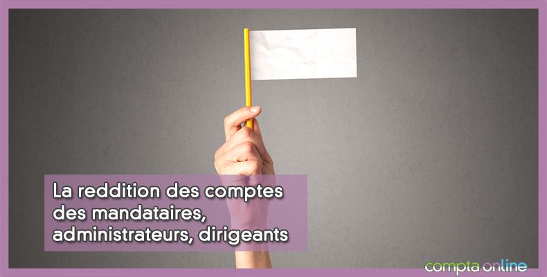 Reddition des comptes
