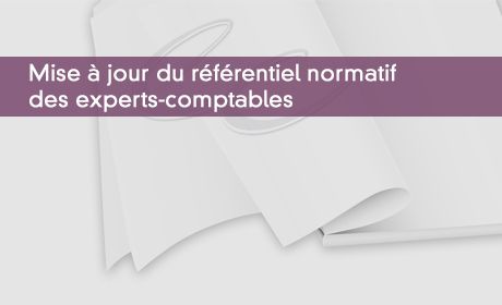 Mise  jour du rfrentiel normatif des experts-comptables