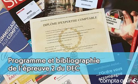 Programme et bibliographie de l'preuve 2 du DEC