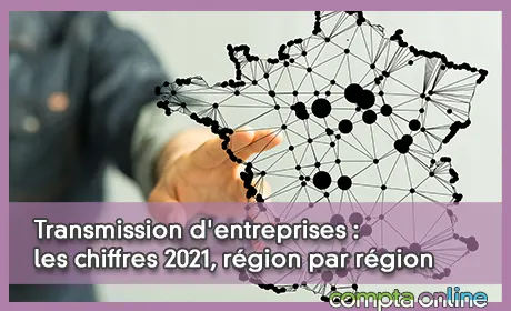 Transmission d'entreprises : les chiffres 2021, région par région