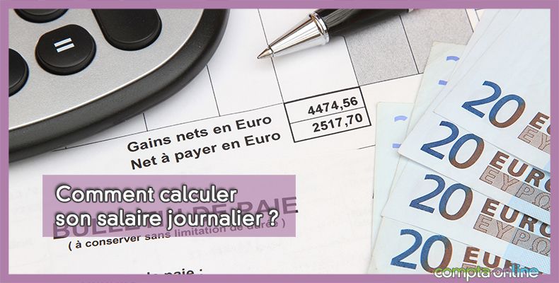 Calcul salaire journalier
