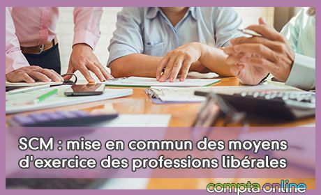 SCM : mise en commun des moyens d'exercice des professions librales