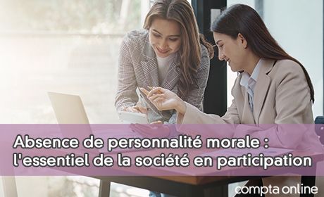 Absence de personnalit morale : l'essentiel de la socit en participation (SEP)