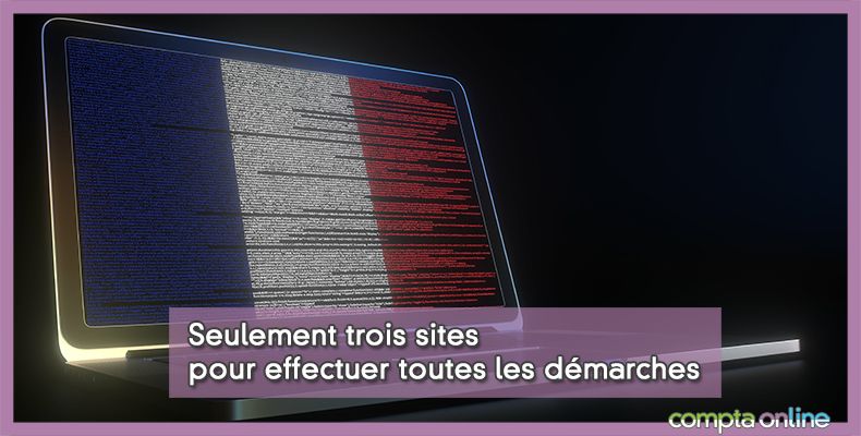 Seulement trois sites pour effectuer toutes les démarches
