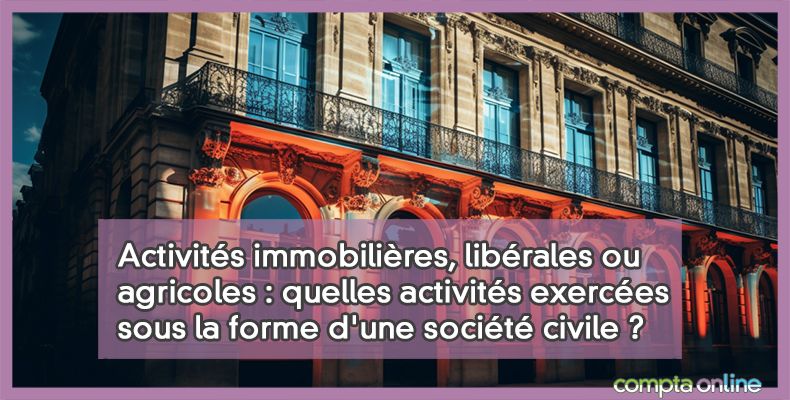 Sociétés civiles de droit commun