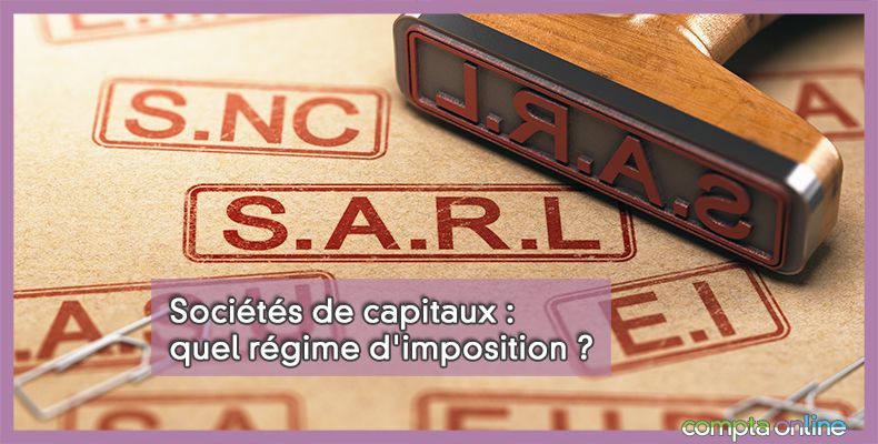 Sociétés de capitaux : quel régime d'imposition ?