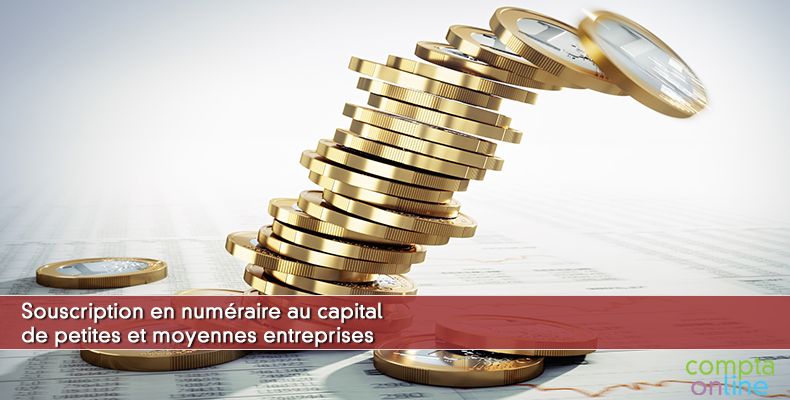 Souscription en numéraire au capital de petites et moyennes entreprises