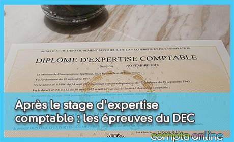 Aprs le stage d'expertise comptable : les preuves du DEC