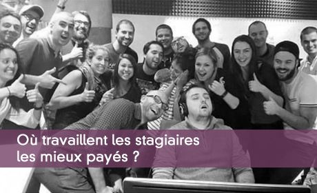 Où travaillent les stagiaires les mieux payés ?