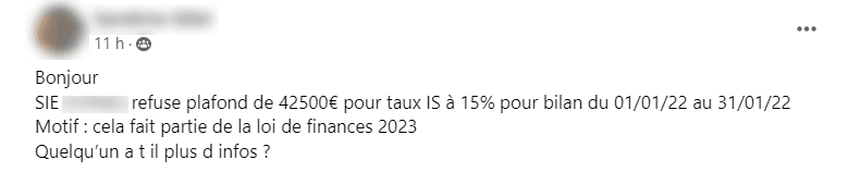 Taux rduit IS