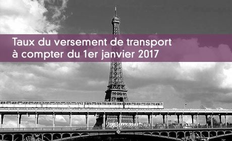 Taux du versement de transport