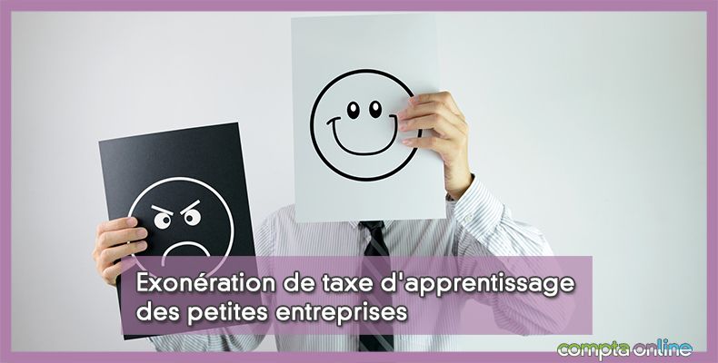 Exonération de taxe d'apprentissage des petites entreprises