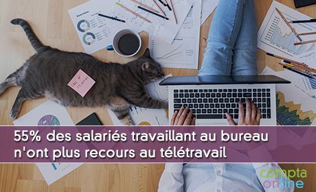 55% des salaris travaillant au bureau n'ont plus recours au tltravail