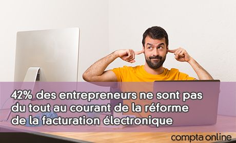 42% des entrepreneurs ne sont pas du tout au courant de la rforme de la facturation lectronique