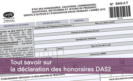 Déclaration des honoraires DAS2