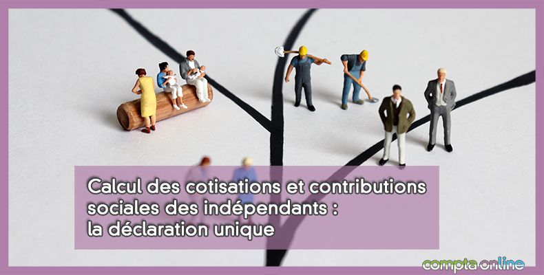 Calcul des cotisations et contributions sociales des indépendants : la déclaration unique