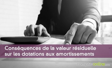 Conséquences de la valeur résiduelle sur les dotations aux amortissements